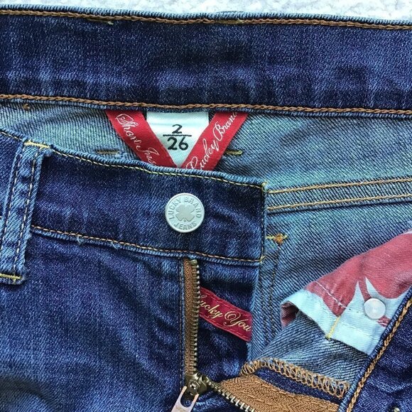 LUCKY BRAND denim jeans Charlie Baby Boot Size 2 - Picture 9 of 10